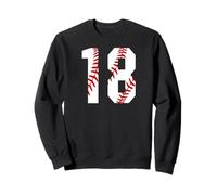 Vintage Baseball Mom #18 Jersey Jugador de Béisbol Número 18 Sudadera
