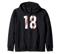 Vintage Baseball Mom #18 Jersey Jugador de Béisbol Número 18 Sudadera con Capucha