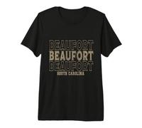 Vintage Beaufort Carolina del Sur Camiseta Premium
