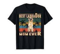 Vintage Best Dog Mom Ever Labrador Retriever Mothers Day Camiseta