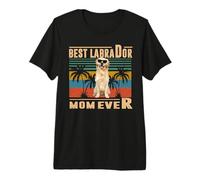 Vintage Best Dog Mom Ever Labrador Retriever Mothers Day Camiseta Premium