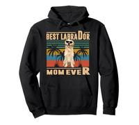 Vintage Best Dog Mom Ever Labrador Retriever Mothers Day Sudadera con Capucha