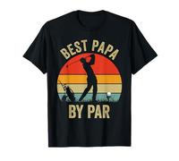 Vintage Best Papa By Par Día del Padre Golfing Lovers Golf Camiseta