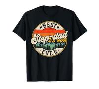 Vintage Best Step-Dad Ever Día del Padre Abuelo Hombres Camiseta