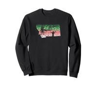 Vintage Big Fly Rainbow Trout Montana Mapa Pesca con Mosca Sudadera