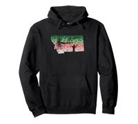 Vintage Big Fly Rainbow Trout Montana Mapa Pesca con Mosca Sudadera con Capucha