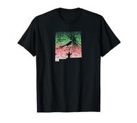 Vintage Big Fly Rainbow Trout Nuevo México Mapa Pesca con Mosca Camiseta