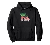 Vintage Big Fly Rainbow Trucha Missouri Mapa Pesca con Mosca Sudadera con Capucha