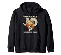 Vintage Bighorn Sheep Grand Canyon National Park Arizona Sudadera con Capucha
