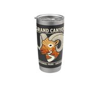 Vintage Bighorn Sheep Grand Canyon National Park Arizona Vaso térmico de acero inoxidable de doble pared