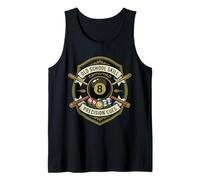Vintage Billar Jugador Vieja Escuela Habilidad Precisión Tacos Camiseta sin Mangas