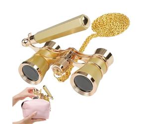 Vintage Binoculars | Alloy Compact Theater Glasses | Adjustable Focus Handheld Scope | Retro Viewing Tool For Concierts Cinema Traveling Sightseeing Sports Events Shows