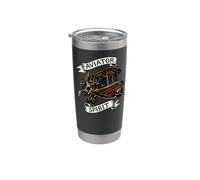 Vintage Biplane Aviator Spirit Retro Airplane Pilot Vaso térmico de acero inoxidable de doble pared