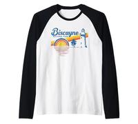 Vintage Biscayne National Park Retro 80's Camiseta Manga Raglan