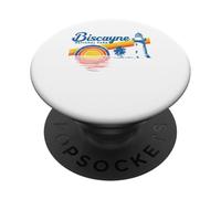 Vintage Biscayne National Park Retro 80's PopSockets PopGrip Adhesivo