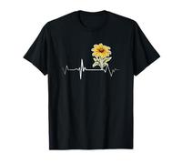 Vintage Black Eyed Susan Heartbeat Gardener Floristería Camiseta