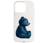 Vintage Blue Teddy Bear Lovers Girl Women Carcasa para iPhone 15 Pro MAX