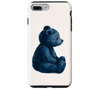 Vintage Blue Teddy Bear Lovers Girl Women Carcasa para iPhone 7 Plus/8 Plus