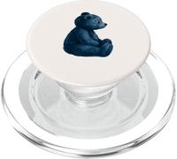 Vintage Blue Teddy Bear Lovers Girl Women PopSockets PopGrip para MagSafe