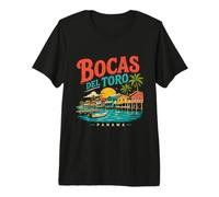 Vintage Bocas del Toro Panamá Viaje Souvenir Monumento Regalo Camiseta Premium
