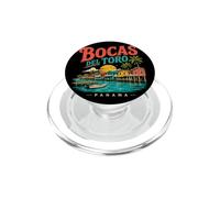 Vintage Bocas del Toro Panamá Viaje Souvenir Monumento Regalo PopSockets PopGrip para MagSafe