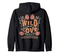 Vintage Boho Wildflower Wild Love Donde florecen Las Flores Sudadera con Capucha