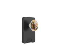 Vintage Books and Coffee Art Floral Reading Flower PopSockets PopWallet para MagSafe