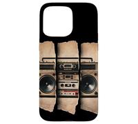 Vintage Boombox. Baraja de Cinta Musical clásica de los años 80 Carcasa para iPhone 15 Pro MAX