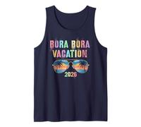 Vintage Bora Bora Vacation 2026 Vacay Swim Travel a Juego Camiseta sin Mangas