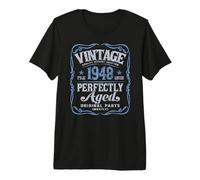 Vintage Born In 1948 Classic Original Birthday Camiseta Premium