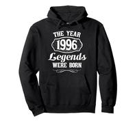 Vintage Born In 1996 Classic Original 30th Birthday Sudadera con Capucha