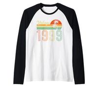 Vintage Born in 1999 Years Old 27th Birthday Gifts Funny tee Camiseta Manga Raglan