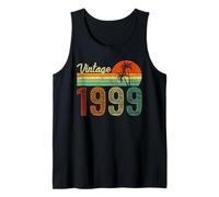 Vintage Born in 1999 Years Old 27th Birthday Gifts Funny tee Camiseta sin Mangas