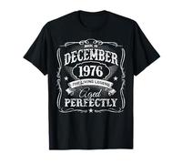 Vintage Born In December 1976 Vintage 50th Birthday Party Camiseta