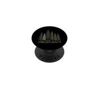 Vintage Bosque De Pino Senderismo Rutas Naturaleza Camping S PopSockets PopGrip Adhesivo