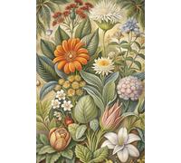 Vintage botanical garden illustration - Lined Journal for Women & Men - Floral Aesthetic Notebook for Writing, Sketching, & Notes: Cute Flower Design Gift for Nature Lovers (6x9 in, 120 Pages)