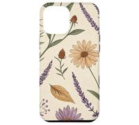 Vintage Botanical Herbarium with Lavender & Daisies Carcasa para iPhone 12 Pro MAX