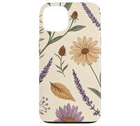 Vintage Botanical Herbarium with Lavender & Daisies Carcasa para iPhone 13