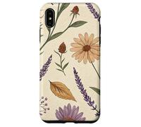 Vintage Botanical Herbarium with Lavender & Daisies Carcasa para iPhone XS MAX