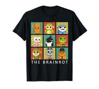 Vintage Brainrot Cute Squad Niños Niños AI Meme Los Dicen Camiseta