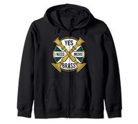 Vintage Brass Collector Yes I Need More Brass Slogan Sudadera con Capucha