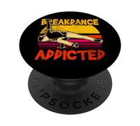 Vintage Breakdance B-Boying Hiphop Dance Breakdance PopSockets PopGrip Adhesivo