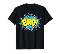 Vintage Bro! Palabra de acción Divertido Estilo cómic Pop Art Texto Camiseta