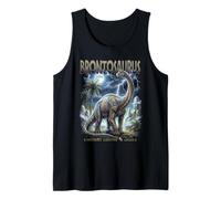 Vintage Brontosaurus 90s Bootleg Dinosaurio Prehistórico Dino Camiseta sin Mangas