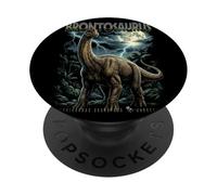 Vintage Brontosaurus 90s Bootleg Dinosaurio Prehistórico Dino PopSockets PopGrip Adhesivo
