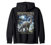 Vintage Brontosaurus 90s Bootleg Dinosaurio Prehistórico Dino Sudadera con Capucha