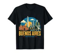 Vintage Buenos Aires Argentina Viaje Souvenir Monumento Regalo Camiseta