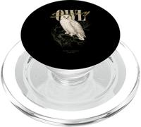 Vintage, búho nevado, pájaro, Arte, Naturaleza, observación PopSockets PopGrip para MagSafe