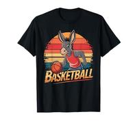 Vintage Burro Jugar Baloncesto Amantes del Burro Baloncesto Camiseta