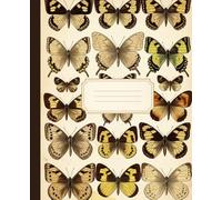 Vintage Butterflies Composition Notebook: A Cottagecore Entomology Journal with Antique Insect Illustrations | Dark Academia Aesthetic Notebook for School, Science, and Writing